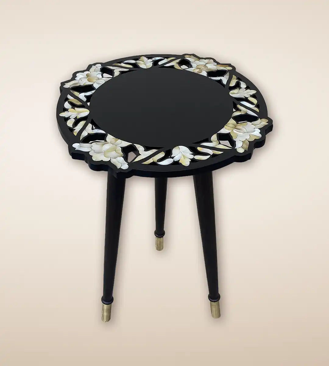 Aarsi Luxury Wooden Tall Side Table