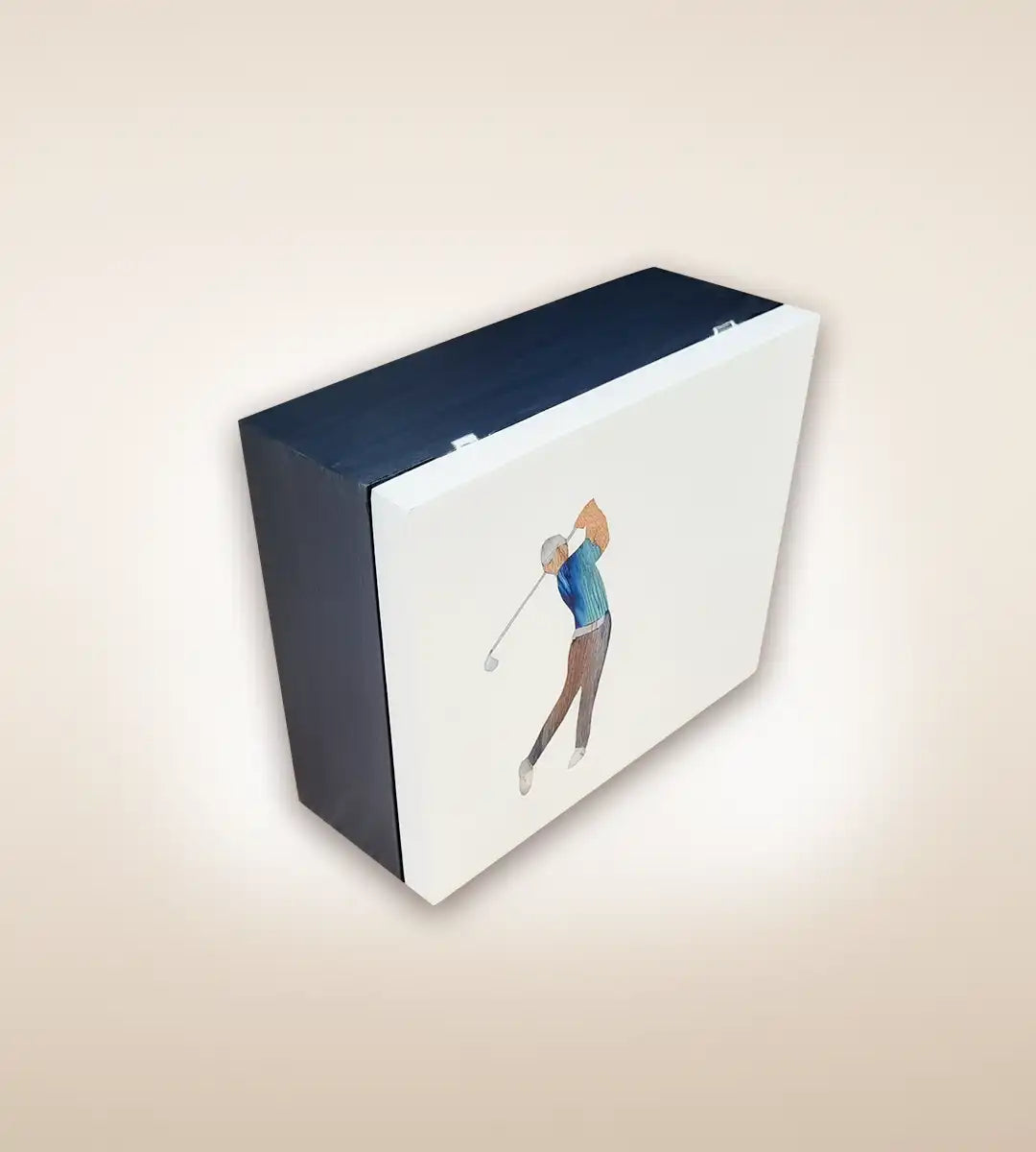 Golf Handmade Luxury Wooden Jewelry Box