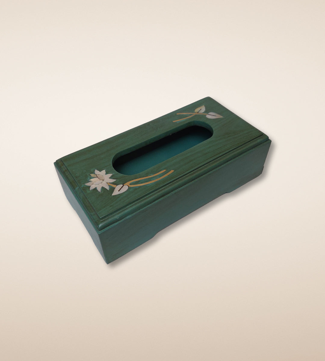 Lotus Tissue Box – Jade