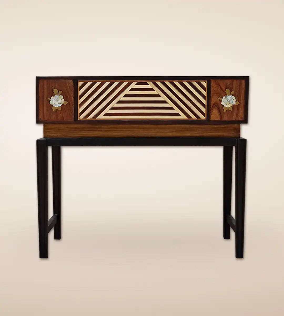 Rosa Parquetry Luxury Wooden Console Table - Heritage Home