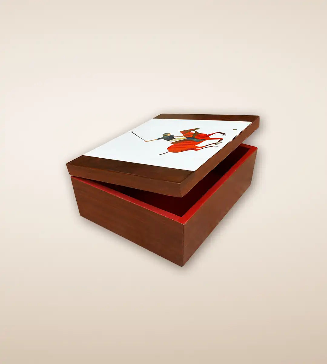 White Polo Wooden Accent Box