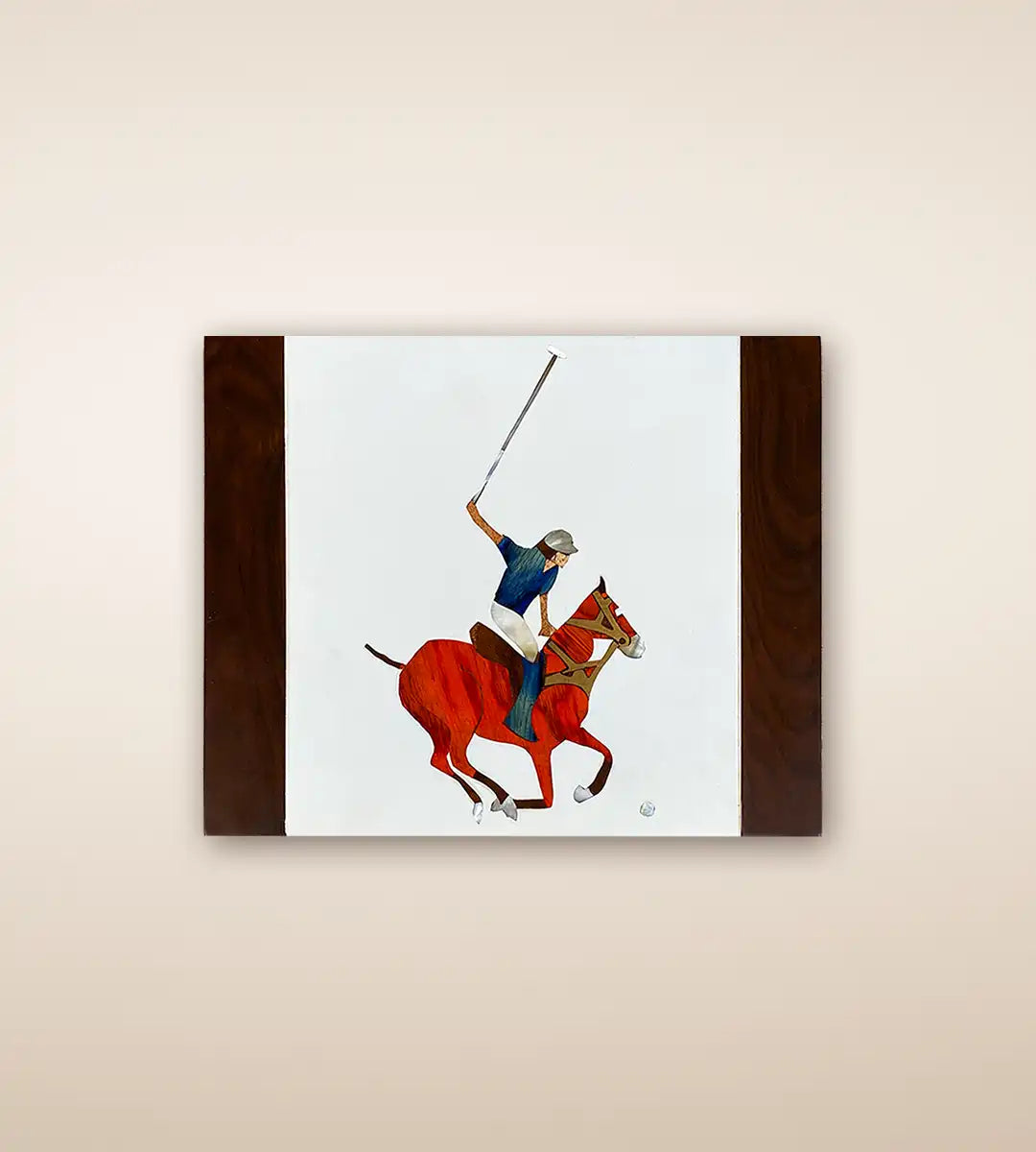 White Polo Wooden Accent Box
