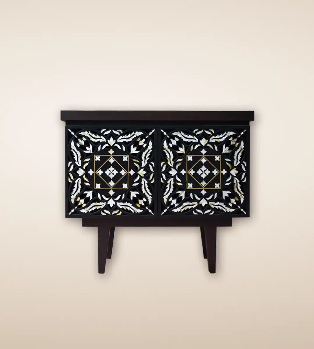 Aarsi Wooden Luxury Storage  Mini Cabinet