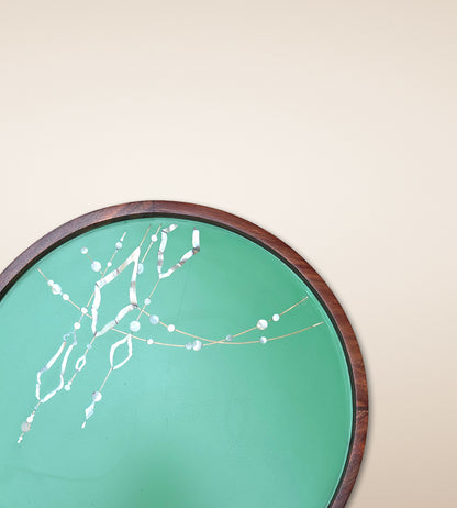 Celadon Sparkle Tall Table