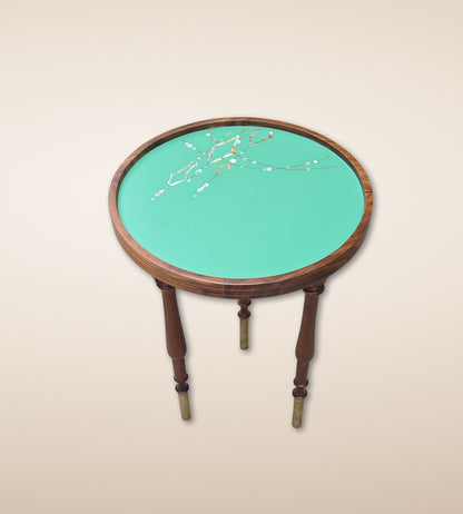 Celadon Sparkle Tall Table