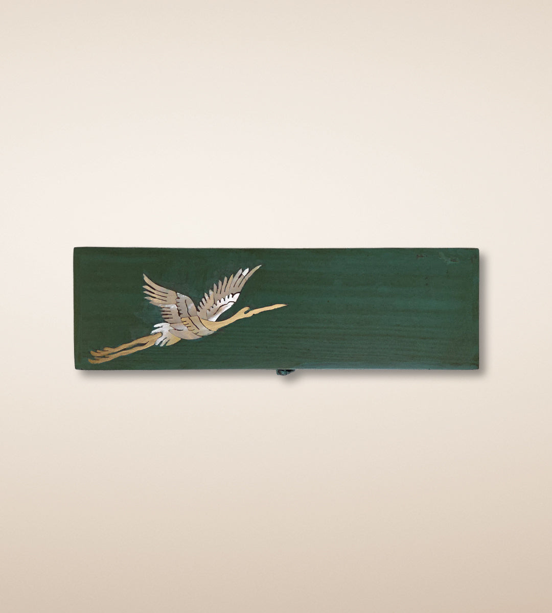 Crane Jewellery Box - Forest Green