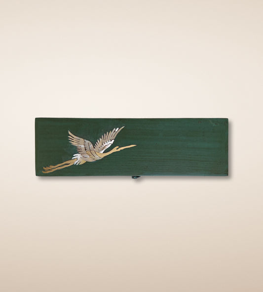 Crane Jewellery Box - Forest Green