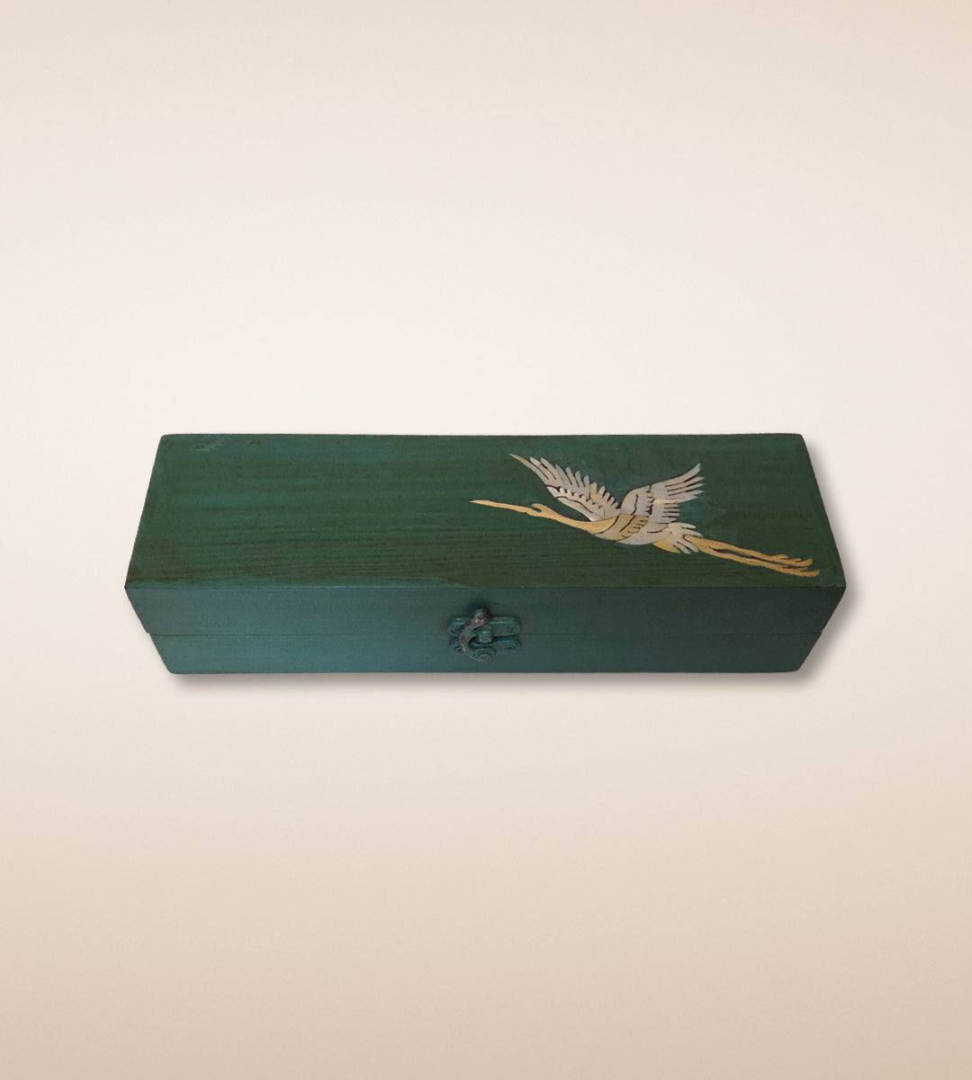 Crane Jewellery Box - Forest Green
