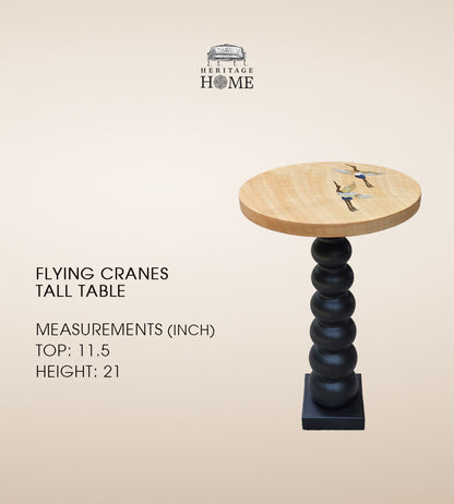 Flying Cranes Tall Table