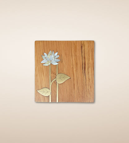 Lotus Tissue Box -Cyan