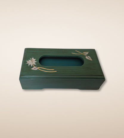 Lotus Tissue Box – Jade