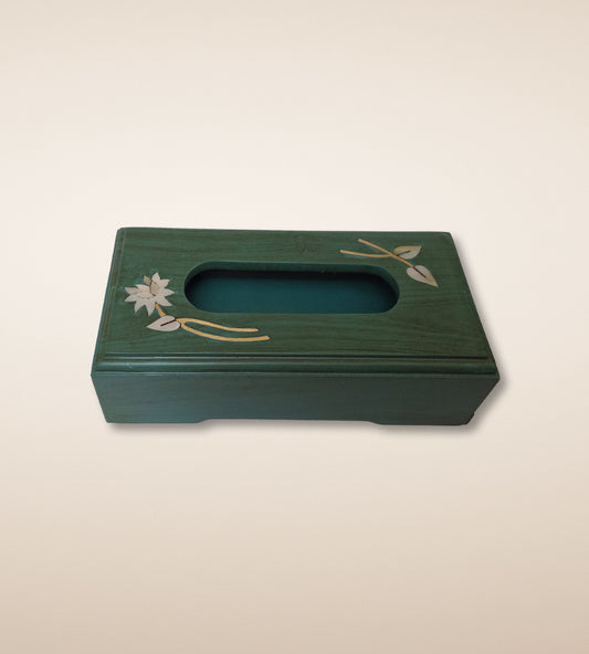 Lotus Tissue Box – Jade