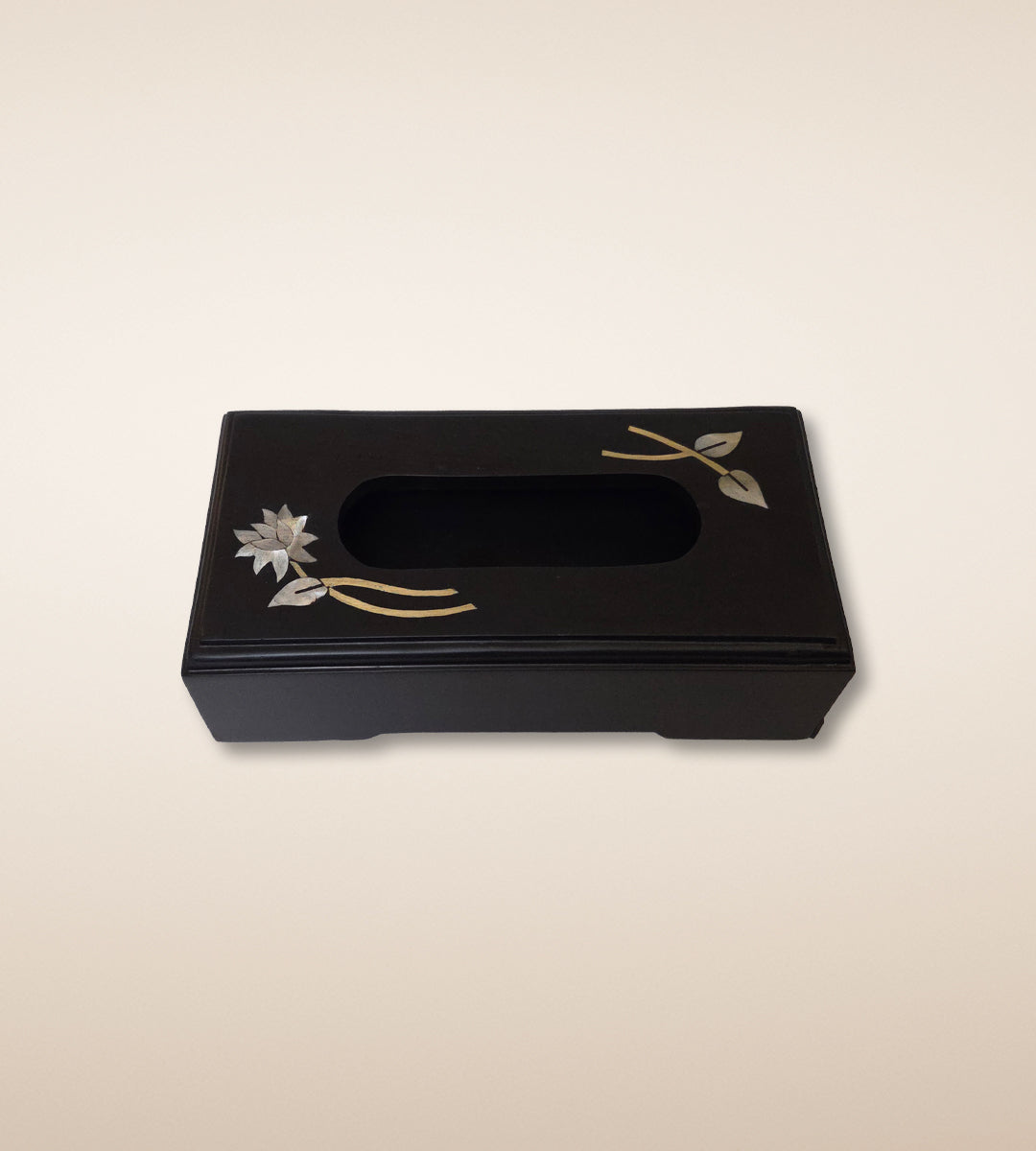 Lotus Tissue Box – Onyx