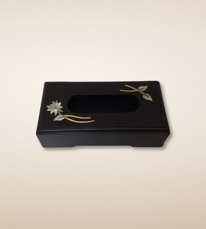 Lotus Tissue Box – Onyx