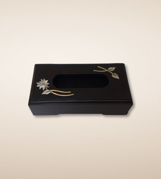 Lotus Tissue Box – Onyx