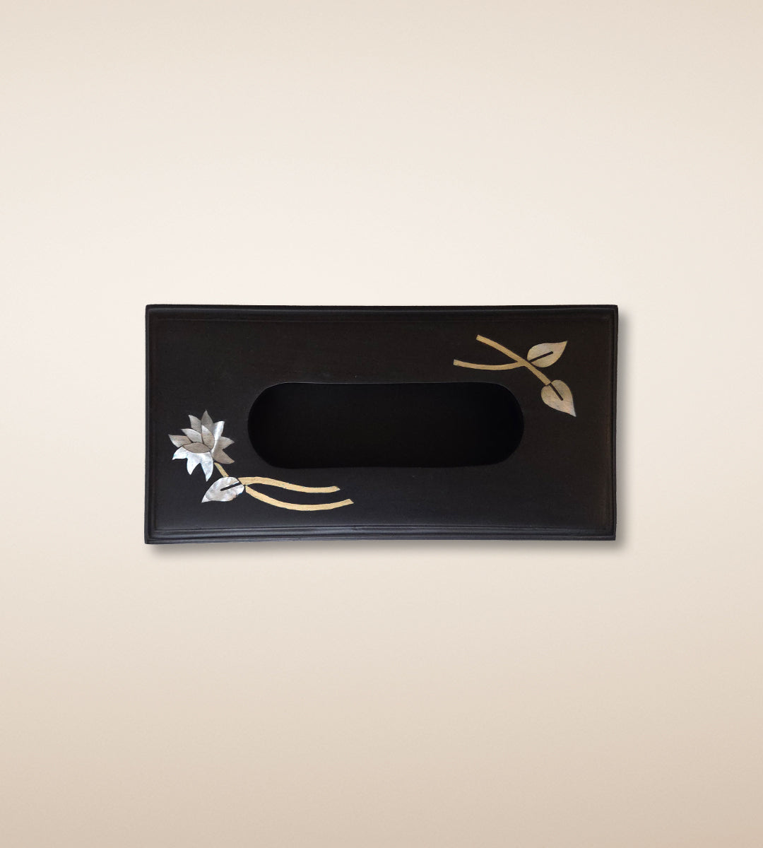 Lotus Tissue Box – Onyx