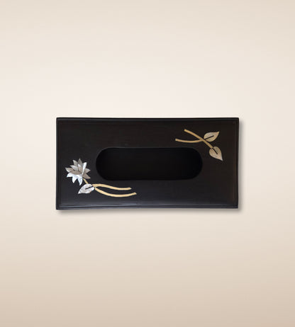 Lotus Tissue Box – Onyx