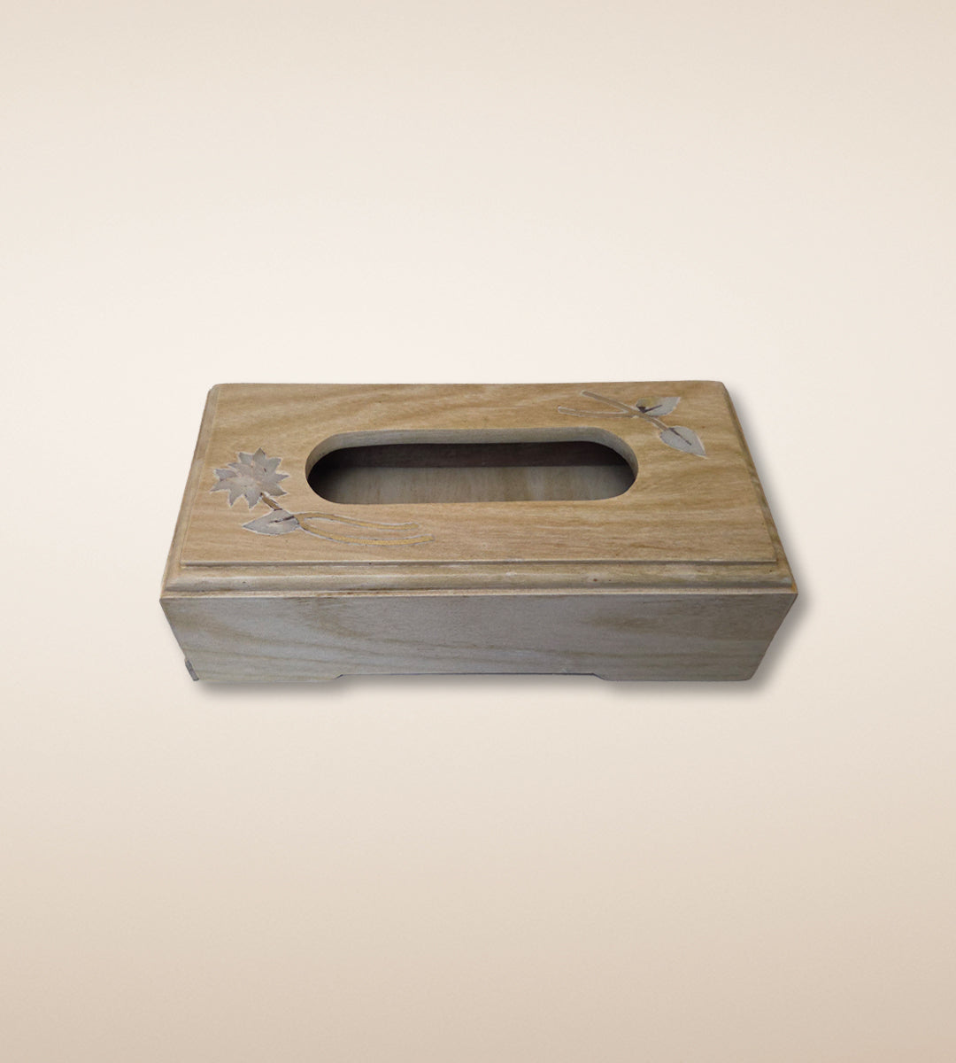 Lotus Tissue Box – Pearl