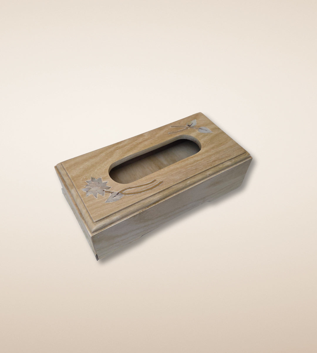 Lotus Tissue Box – Pearl