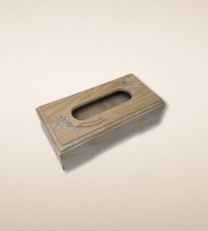 Lotus Tissue Box – Pearl