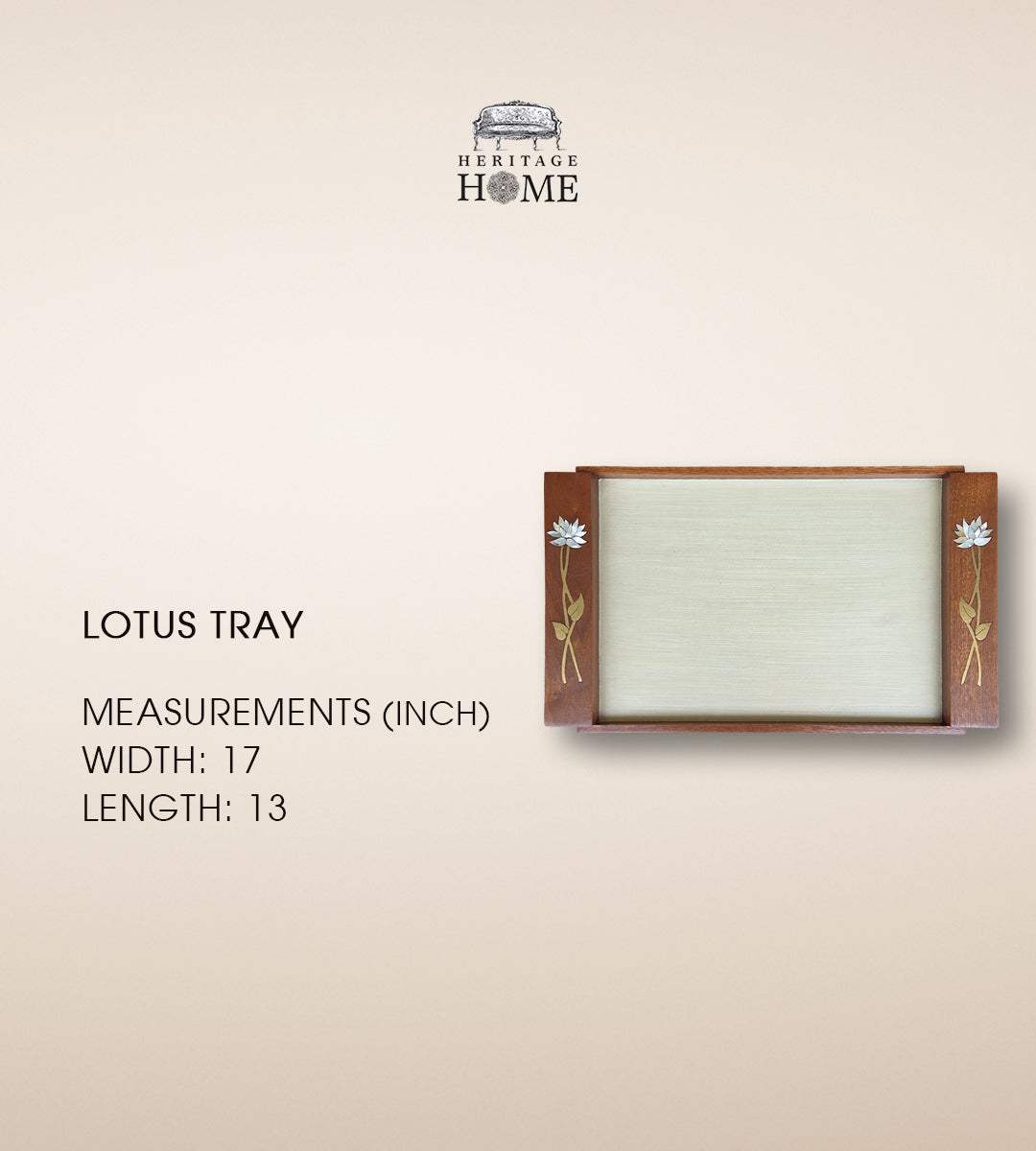 Lotus Tray - Pearl