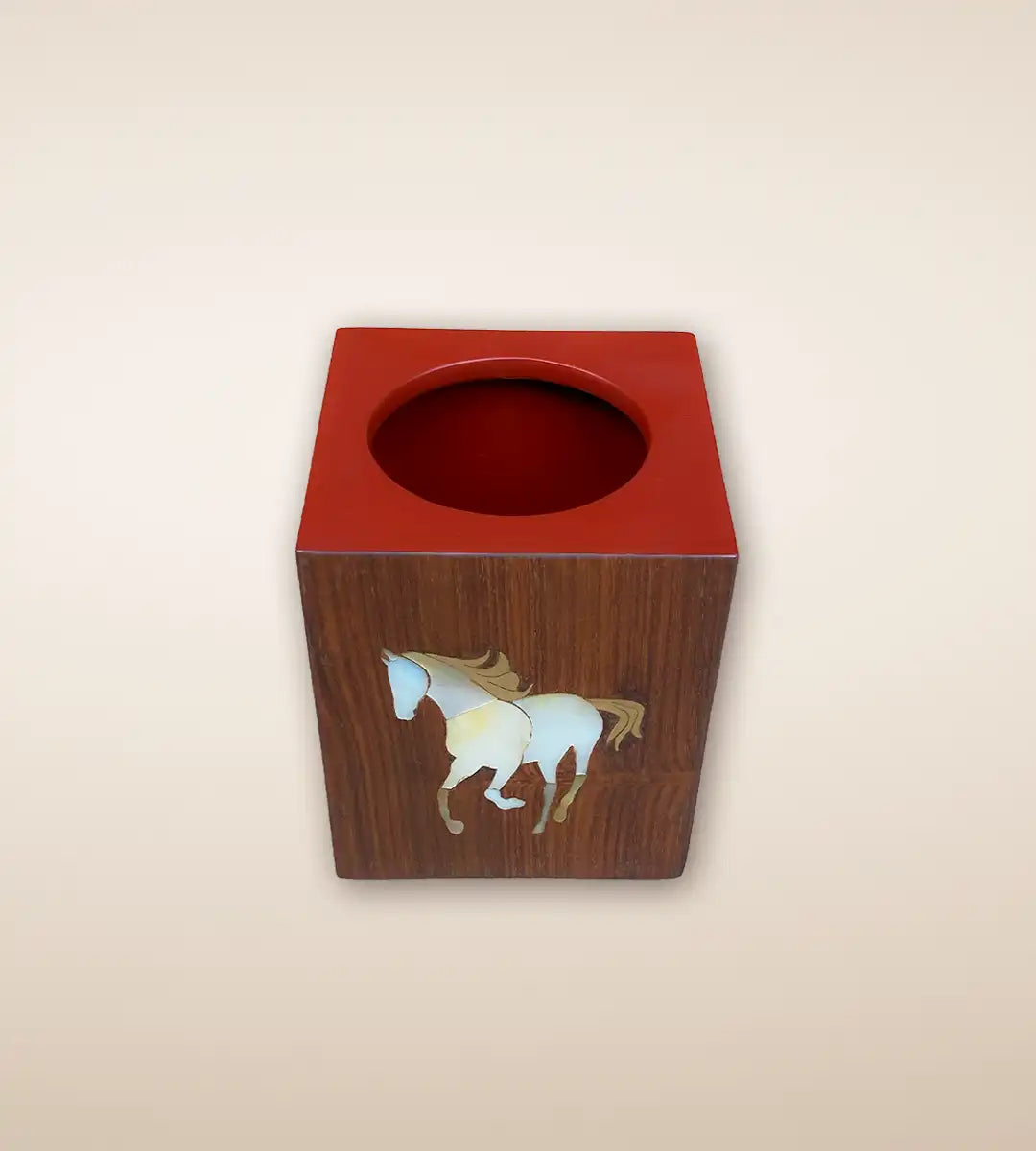 Polo Textured Wooden Tissue Box 2