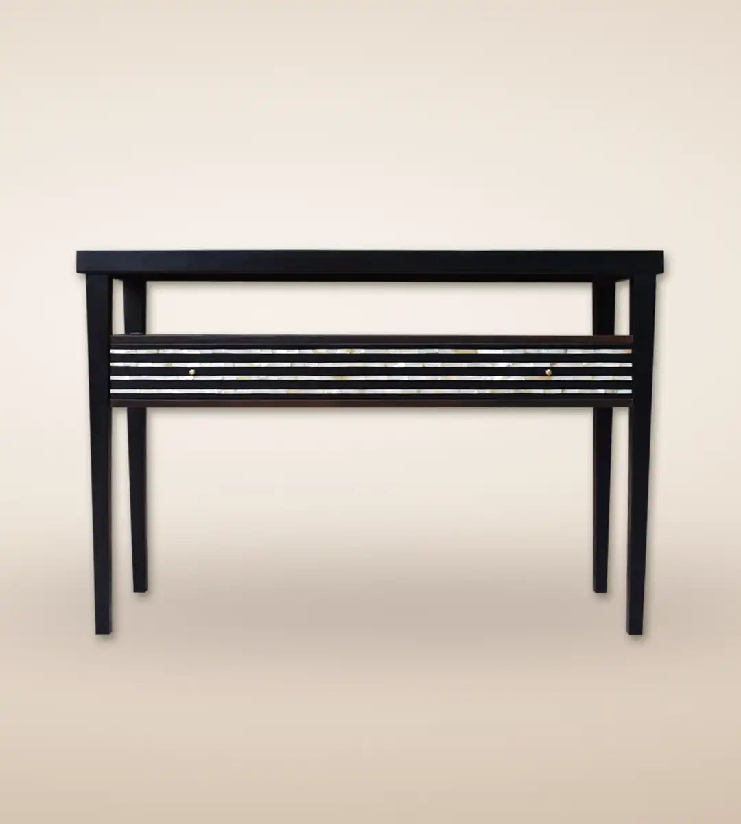 Striped Inlaid Luxury Wooden Console Table - Heritage Home