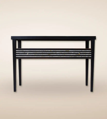 Striped Inlaid Luxury Wooden Console Table - Heritage Home