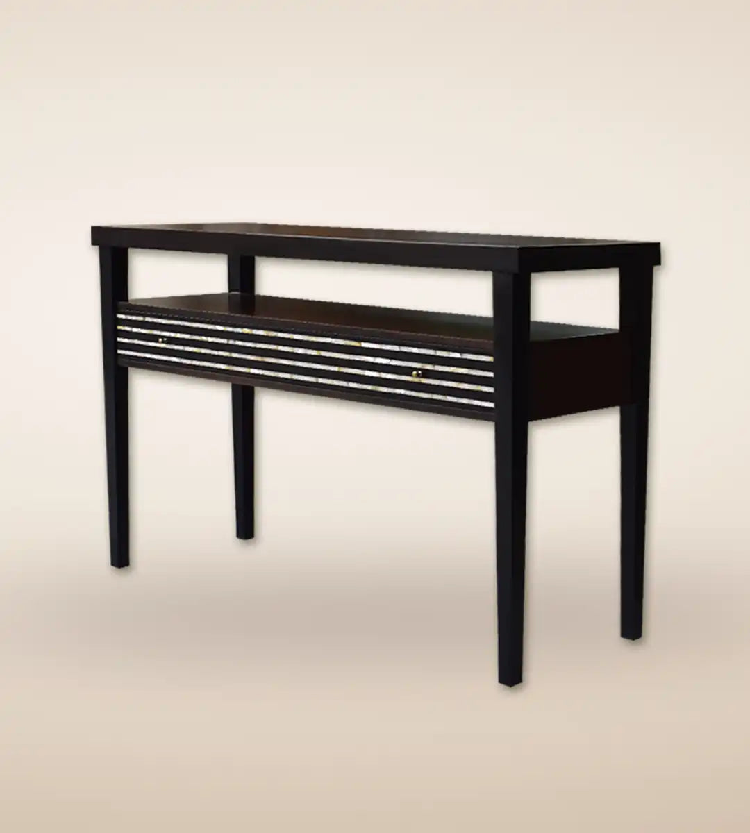Striped Inlaid Luxury Wooden Console Table - Heritage Home