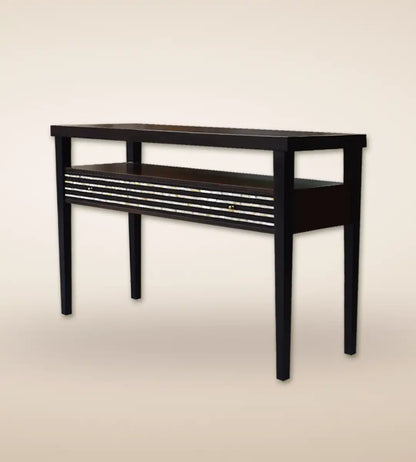 Striped Inlaid Luxury Wooden Console Table - Heritage Home