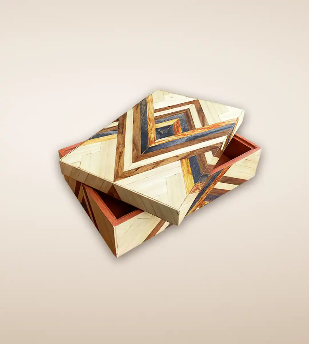 ZigZag Parquetry Luxury Handmade Wooden Box