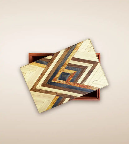 ZigZag Parquetry Luxury Handmade Wooden Box